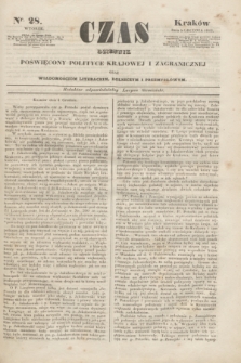 Czas : dziennik poświęcony polityce krajowej i zagranicznej oraz wiadomościom literackim, rolniczym i przemysłowym. [R.1], nr 28 (5 grudnia 1848)