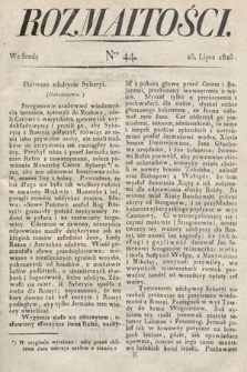 Rozmaitości : oddział literacki Gazety Lwowskiej. 1823, nr 44