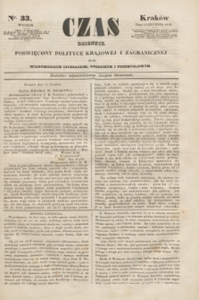 Czas : dziennik poświęcony polityce krajowej i zagranicznej oraz wiadomościom literackim, rolniczym i przemysłowym. [R.1], nr 33 (12 grudnia 1848)