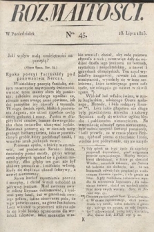Rozmaitości : oddział literacki Gazety Lwowskiej. 1823, nr 45