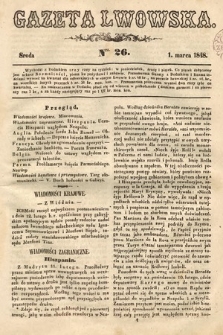 Gazeta Lwowska. 1848, nr 26