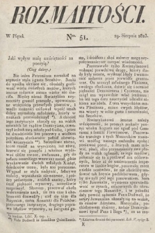 Rozmaitości : oddział literacki Gazety Lwowskiej. 1823, nr 51