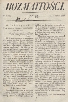 Rozmaitości : oddział literacki Gazety Lwowskiej. 1823, nr 53