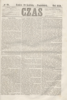 Czas. [R.3], № 98 (29 kwietnia 1850)