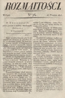 Rozmaitości : oddział literacki Gazety Lwowskiej. 1823, nr 56