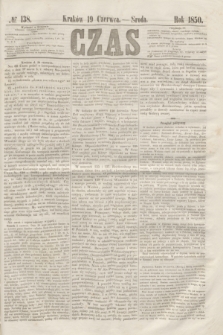 Czas. [R.3], № 138 (19 czerwca 1850)