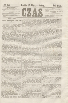 Czas. [R.3], № 158 (13 lipca 1850)