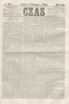 Czas. [R.3], № 205 (6 września 1850)