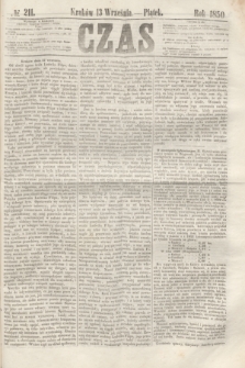 Czas. [R.3], № 211 (13 września 1850)