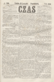 Czas. [R.3], № 260 (11 listopada 1850)