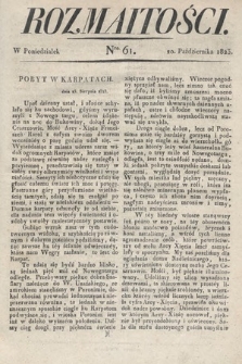 Rozmaitości : oddział literacki Gazety Lwowskiej. 1823, nr 61