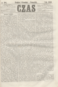 Czas. [R.3], № 281 (5 grudnia 1850)