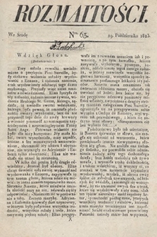 Rozmaitości : oddział literacki Gazety Lwowskiej. 1823, nr 63