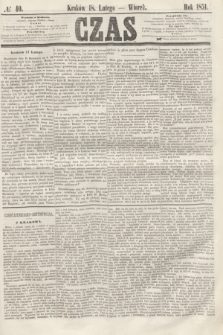 Czas. [R.4], № 40 (18 lutego 1851)