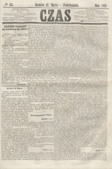 Czas. [R.4], № 63 (17 marca 1851)