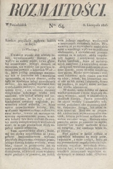 Rozmaitości : oddział literacki Gazety Lwowskiej. 1823, nr 64
