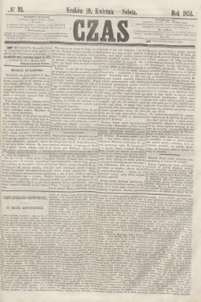 Czas. [R.4], № 91 (19 kwietnia 1851)
