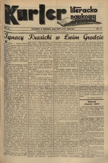 Kurjer Literacko-Naukowy. 1935, nr 27