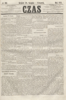 Czas. [R.4], № 197 (28 sierpnia 1851)
