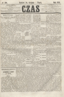 Czas. [R.4], № 198 (29 sierpnia 1851)