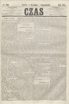 Czas. [R.4], № 200 (1 września 1851)