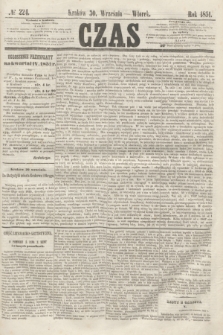 Czas. [R.4], № 224 (30 września 1851)