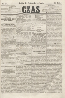 Czas. [R.4], № 234 (11 października 1851)