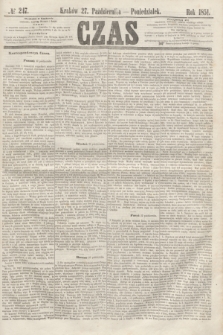 Czas. [R.4], № 247 (27 października 1851)