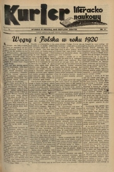 Kurjer Literacko-Naukowy. 1935, nr 31