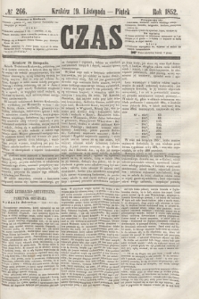 Czas. [R.5], № 266 (19 listopada 1852)