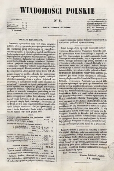 Wiadomości Polskie. R. 4, 1857, nr 6
