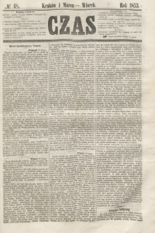 Czas. [R.6], № 48 (1 marca 1853)