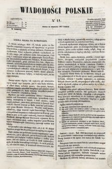 Wiadomości Polskie. R. 4, 1857, nr 11