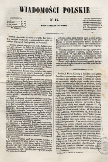 Wiadomości Polskie. R. 4, 1857, nr 12