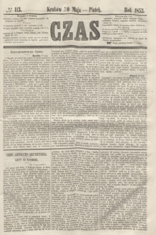 Czas. [R.6], № 113 (20 maja 1853)