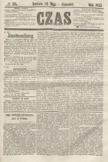 Czas. [R.6], № 118 (26 maja 1853)