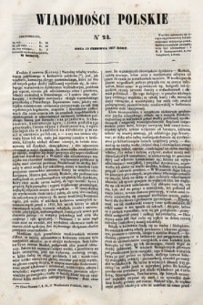 Wiadomości Polskie. R. 4, 1857, nr 24