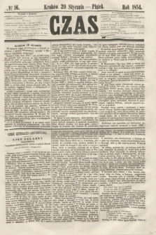 Czas. [R.7], № 16 (20 stycznia 1854)