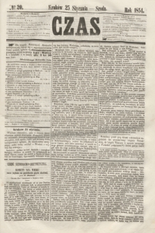 Czas. [R.7], № 20 (25 stycznia 1854)