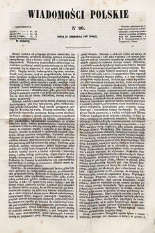 Wiadomości Polskie. R. 4, 1857, nr 26