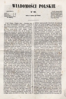 Wiadomości Polskie. R. 4, 1857, nr 28