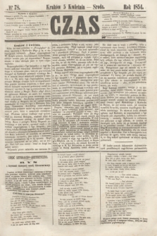 Czas. [R.7], № 78 (5 kwietnia 1854)