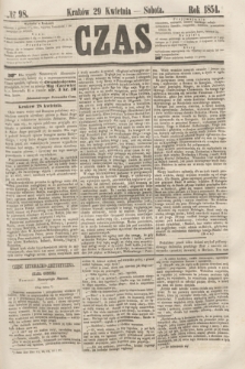 Czas. [R.7], № 98 (29 kwietnia 1854)