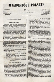 Wiadomości Polskie. R. 4, 1857, nr 33