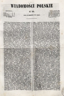Wiadomości Polskie. R. 4, 1857, nr 34
