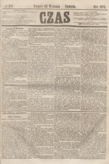 Czas. [R.7], № 218 (24 września 1854)