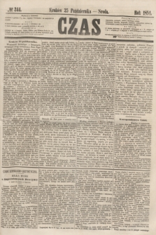 Czas. [R.7], № 244 (25 października 1854)