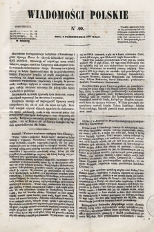 Wiadomości Polskie. R. 4, 1857, nr 40