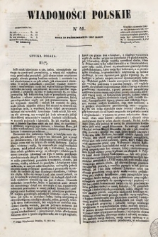 Wiadomości Polskie. R. 4, 1857, nr 41