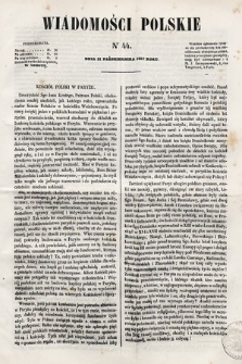 Wiadomości Polskie. R. 4, 1857, nr 44